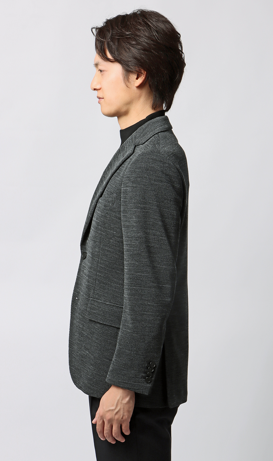 ニットジャケット【MIYUKI LOOP Labo】 グレー M