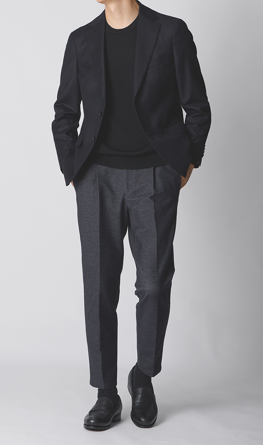 高級時尚外套 【Loro Piana FAVOLA】 【TOGA MODEL】 【2025年款】 藏青色S