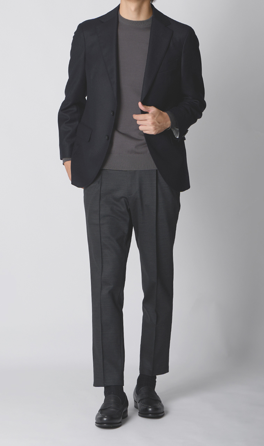 高級時尚外套 【Loro Piana FAVOLA】 【TOGA MODEL】 【2025年款】 藏青色S