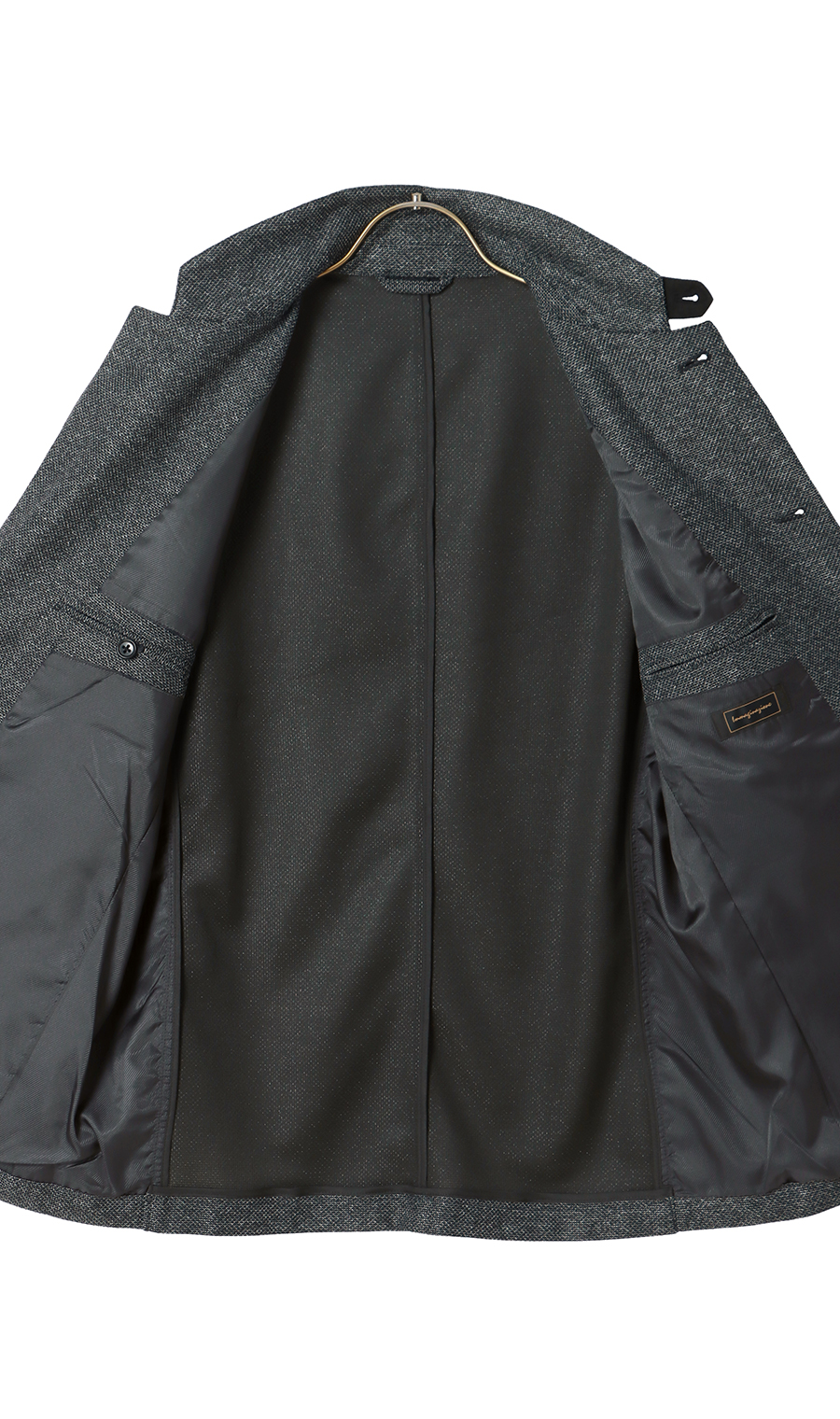 コンバーチブルジャケット【国産ニット】 グレー M