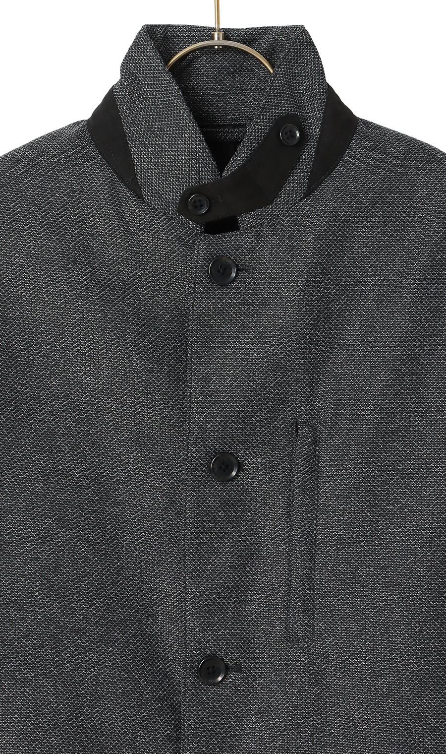 コンバーチブルジャケット【国産ニット】 グレー M