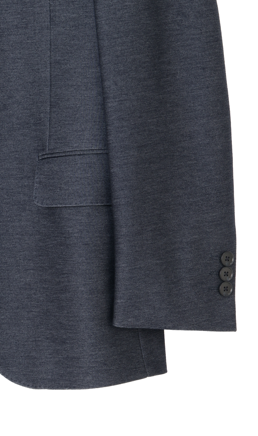 スタイリッシュジャケット《デニム調》《ストレッチ》 ネイビー S