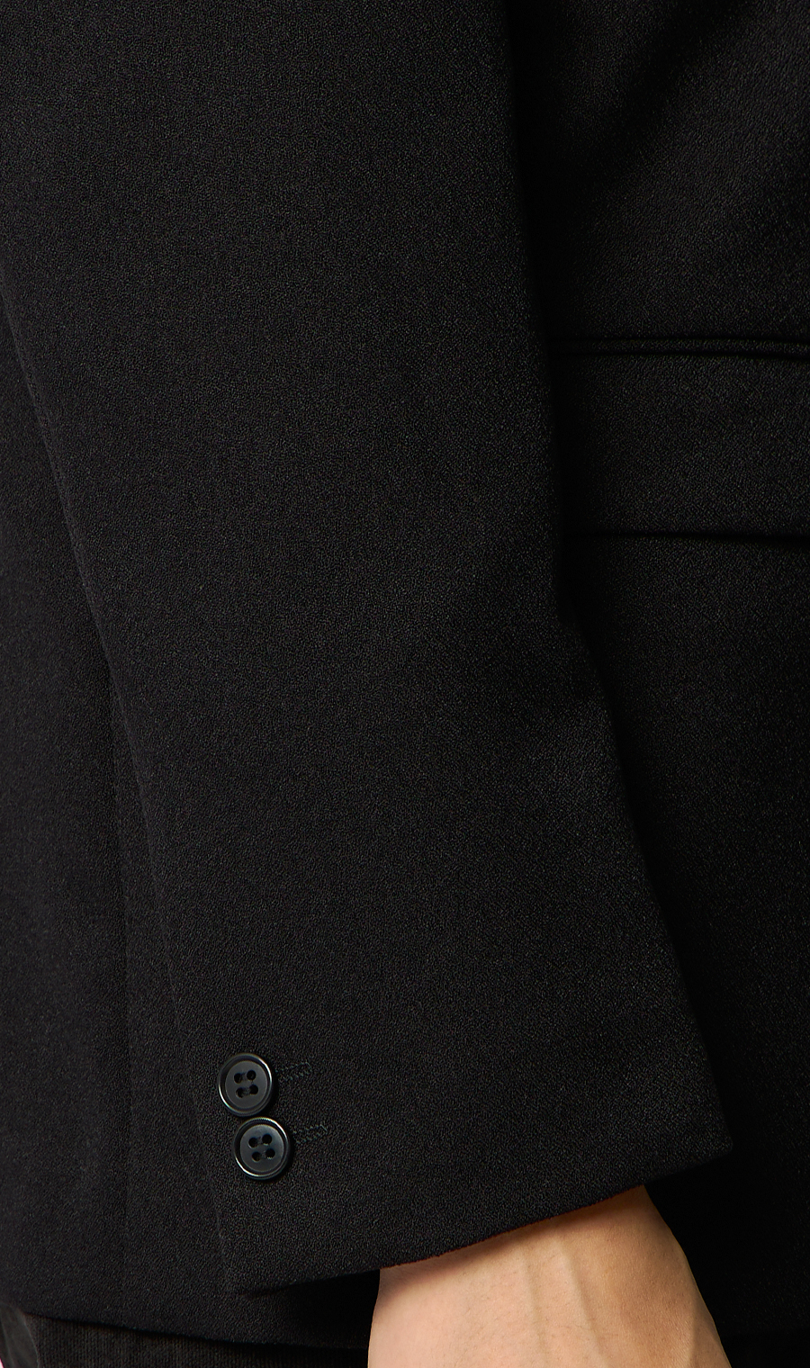 ライトウエイトジャケット【3ボタン】 ブラック系 M