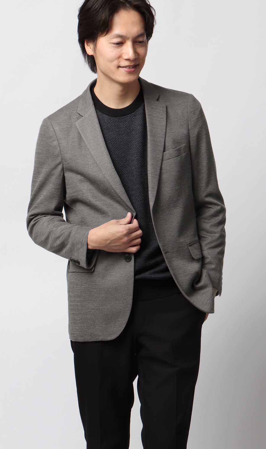 サーフニットジャケット グレー M