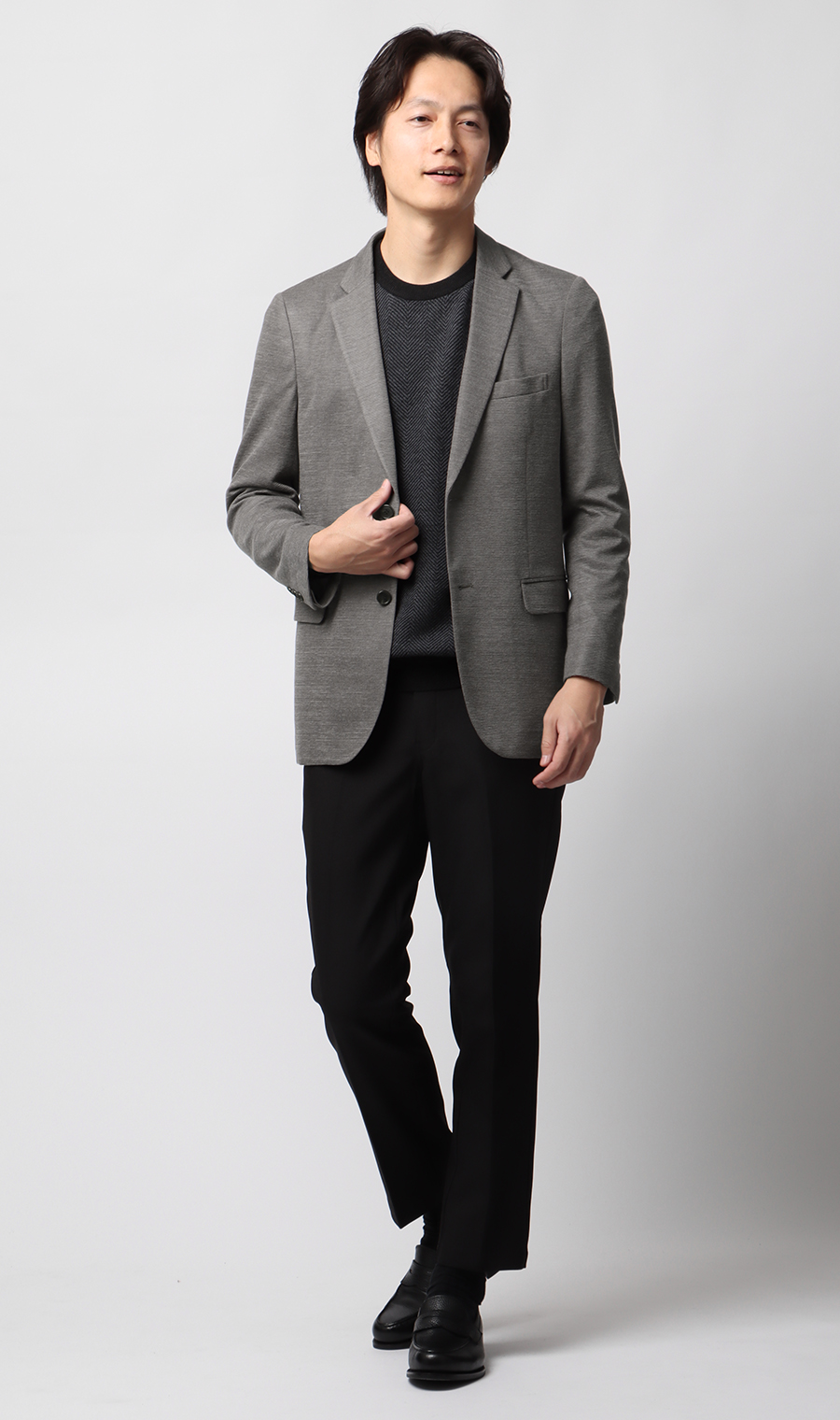 サーフニットジャケット グレー M