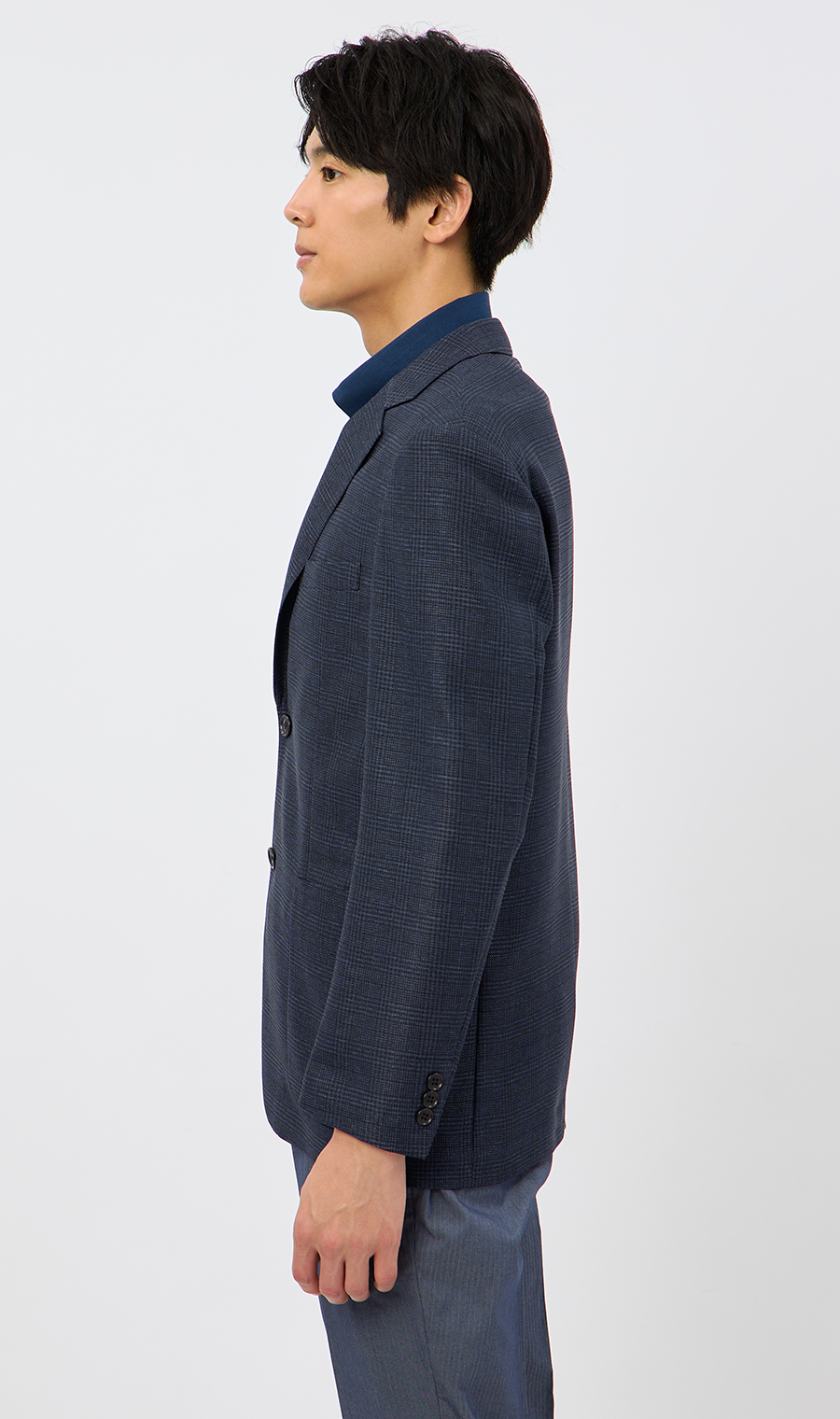 カラミジャケット【軽量】 ネイビー系 M