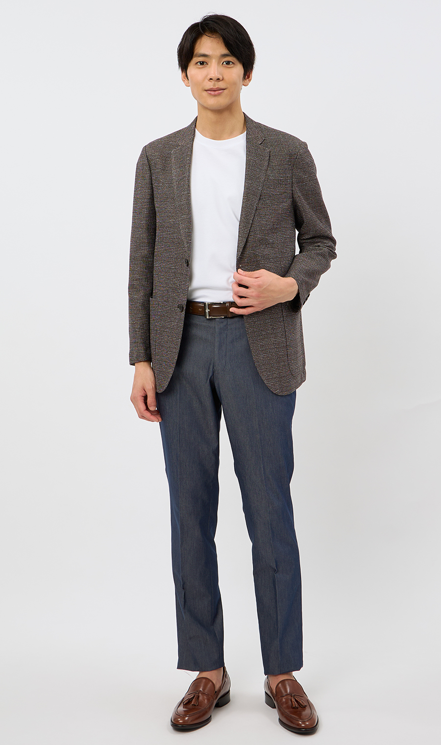 カラミジャケット【軽量】 ブラウン系 Wide L