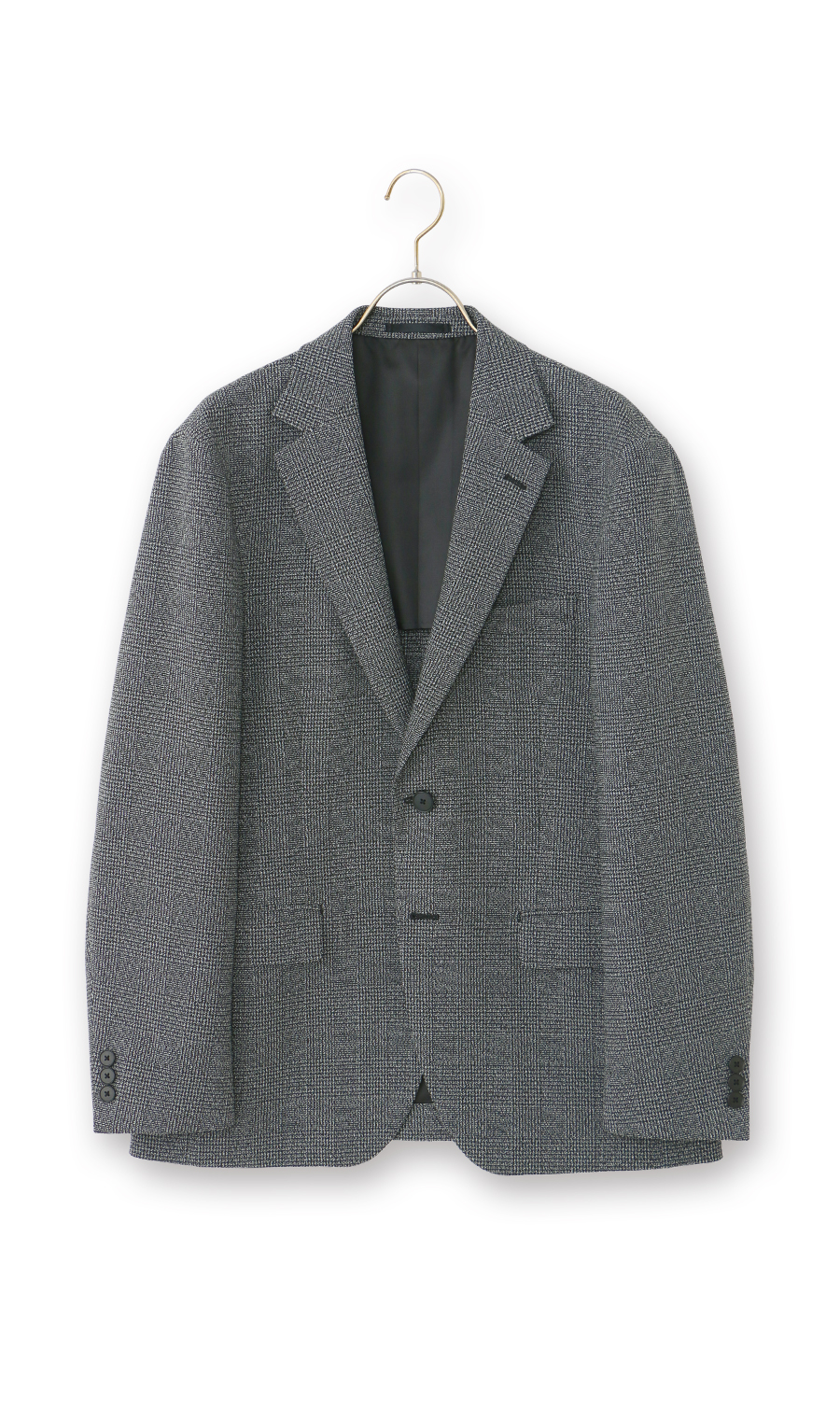 スタイリッシュジャケット【TECH WOOL】 グレー Wide LL