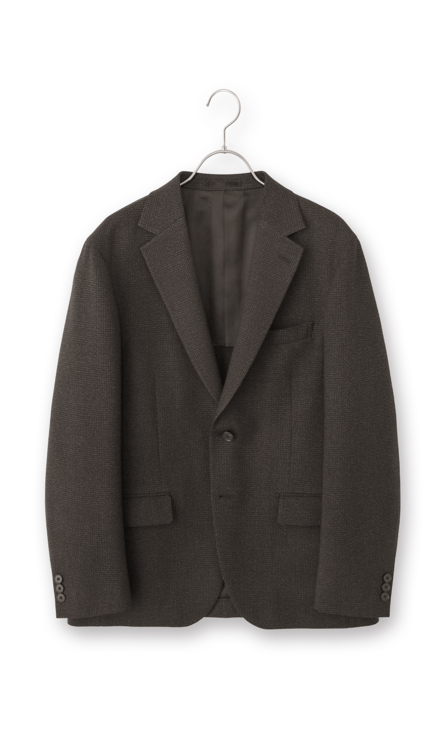 スタイリッシュジャケット【TECH WOOL】 ブラウン Wide LL