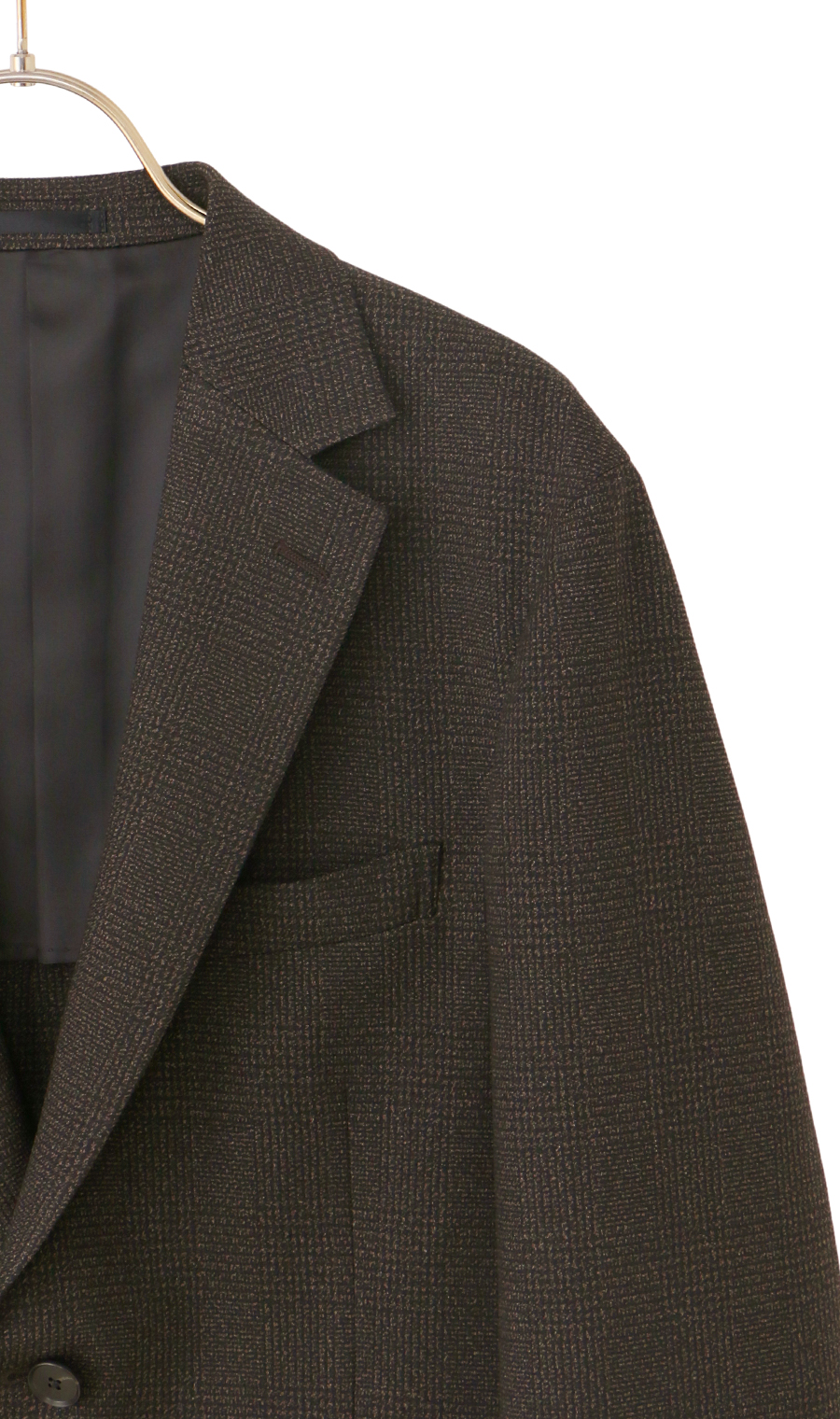 スタイリッシュジャケット【TECH WOOL】 ブラウン Wide LL