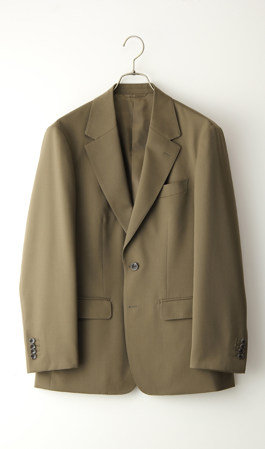 シングル2ボタンノッチドラペルジャケット《セットアップ着用可》 グリーン S