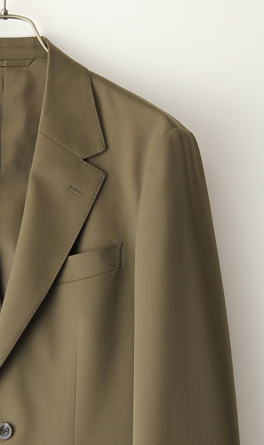 シングル2ボタンノッチドラペルジャケット《セットアップ着用可》 グリーン S