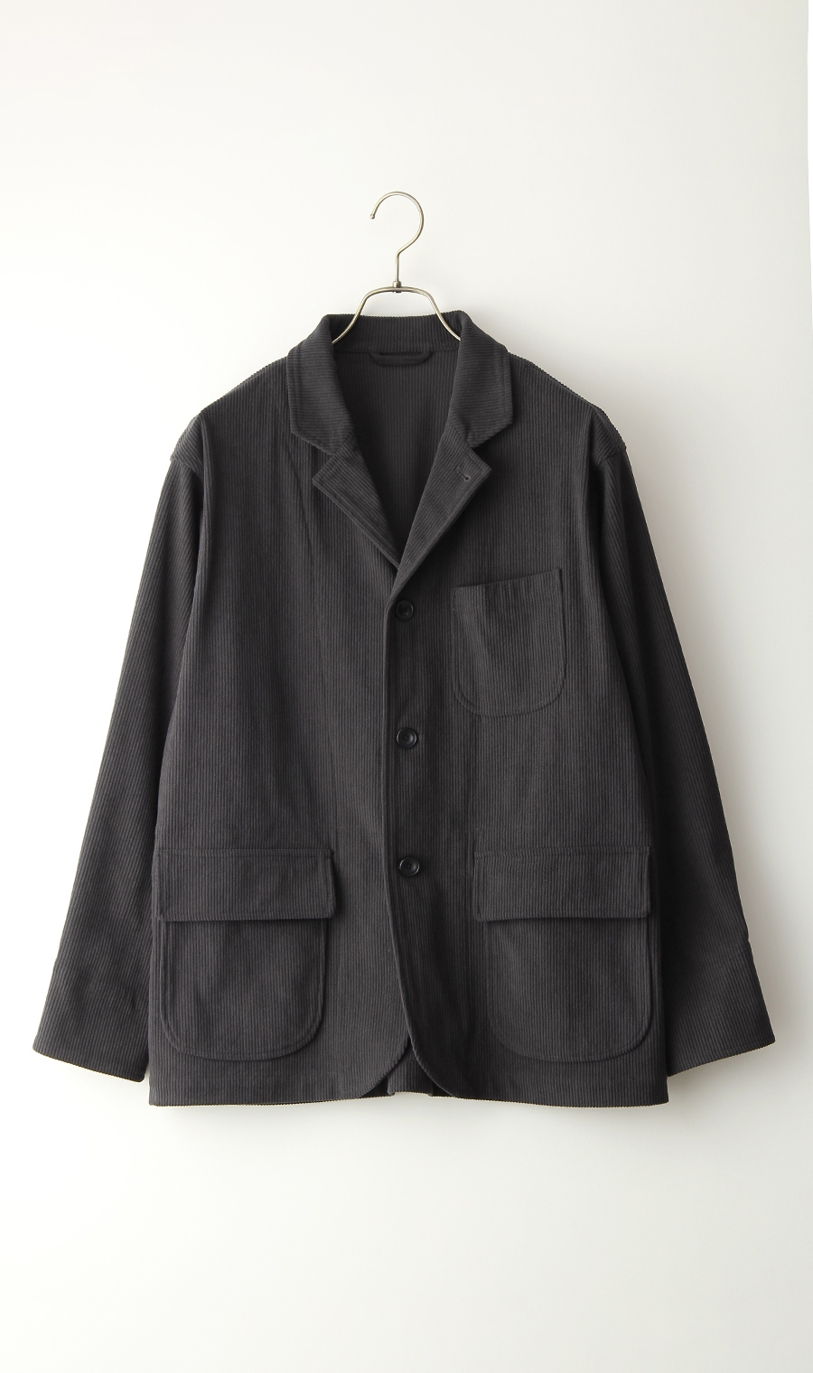 シングル3ボタンノッチドラペルシャツジャケット《MORLES》 グレー S