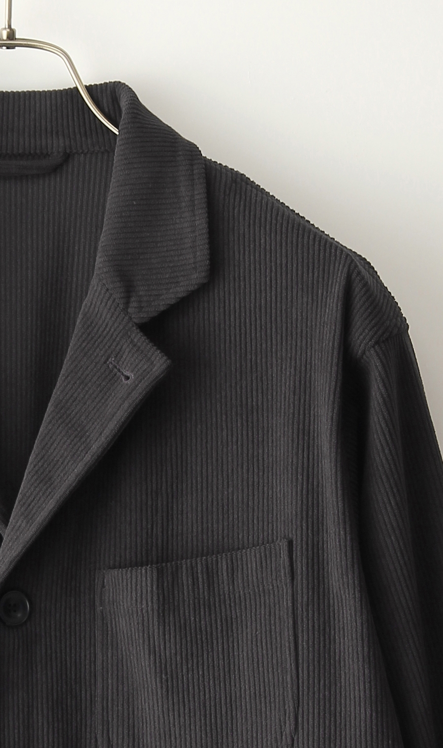 シングル3ボタンノッチドラペルシャツジャケット《MORLES》 グレー S