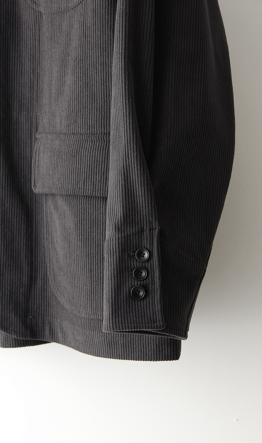 シングル3ボタンノッチドラペルシャツジャケット《MORLES》 グレー S