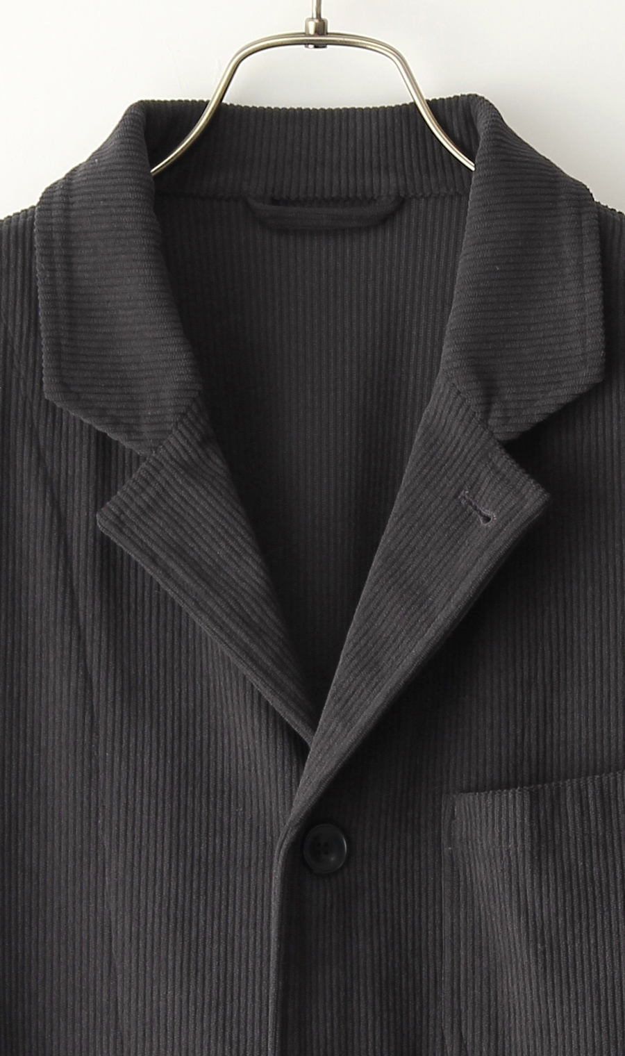 シングル3ボタンノッチドラペルシャツジャケット《MORLES》 グレー S