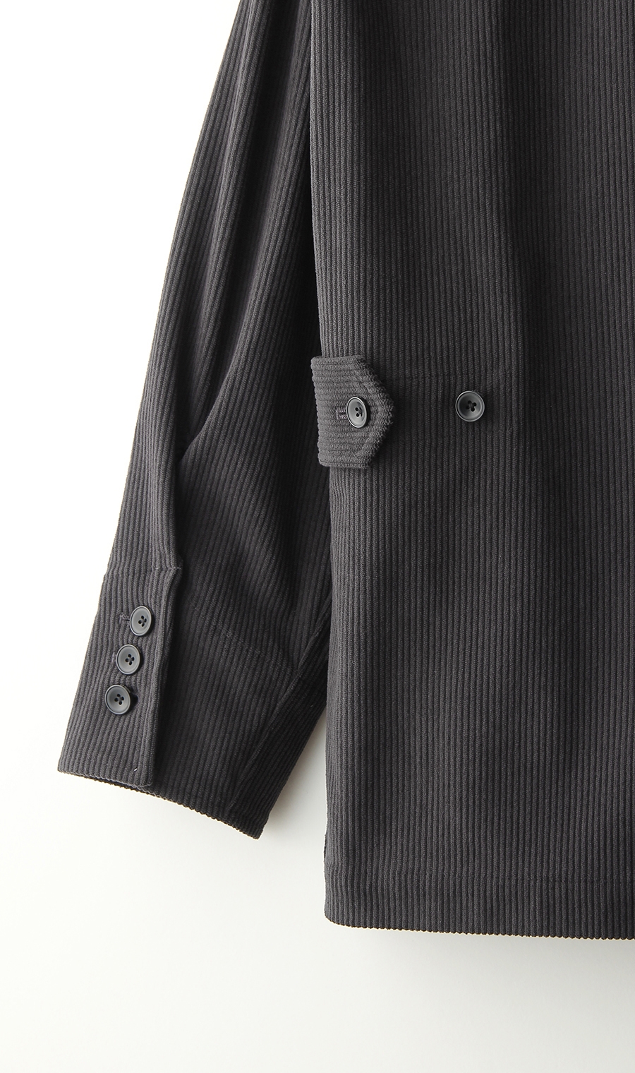 シングル3ボタンノッチドラペルシャツジャケット《MORLES》 グレー S