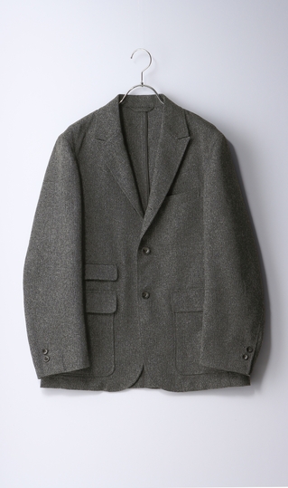 ピークドラペル3ボタン段返りジャケット《セットアップ着用可》