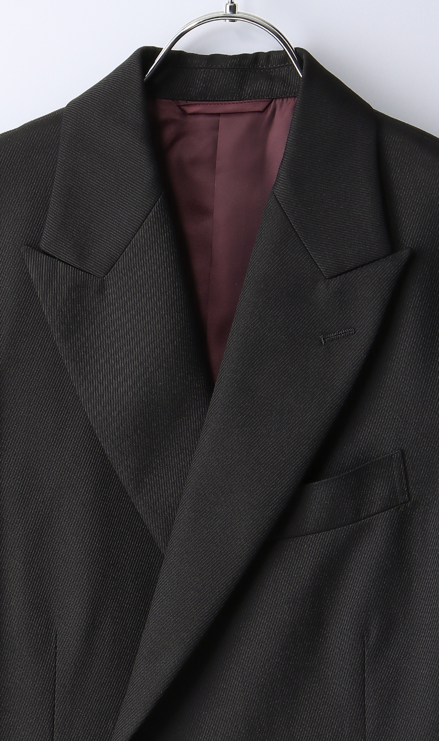 ダブル4ボタンピークドラペルジャケット《メタルボタン》 ネイビー M