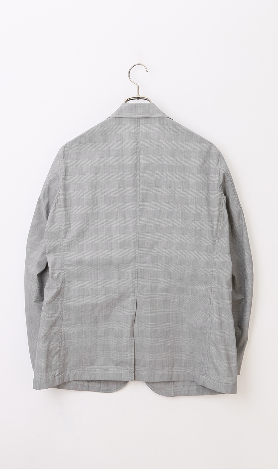 シングル3ボタンピークドラペルシャツジャケット《MORLES》《THOMAS MASON》 グレー S