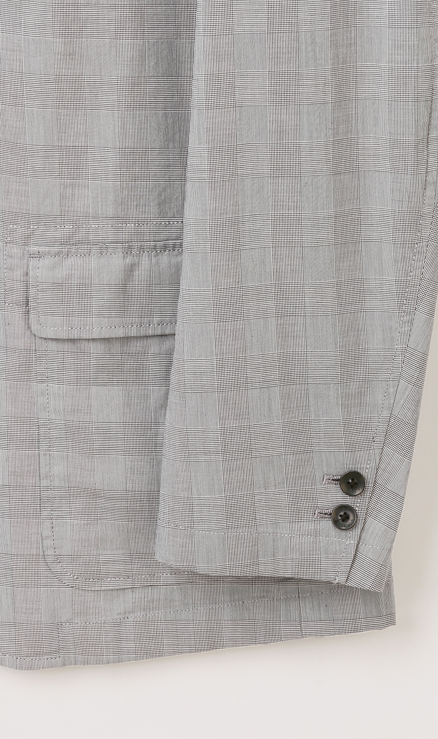 シングル3ボタンピークドラペルシャツジャケット《MORLES》《THOMAS MASON》 グレー S