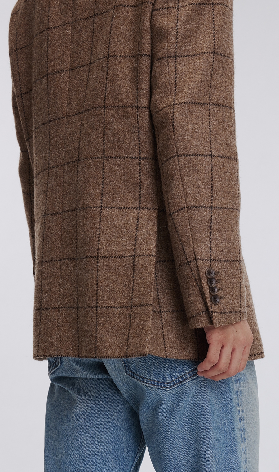 ノッチドラペル2ボタンジャケット《MARING&EVANS》 ベージュ M