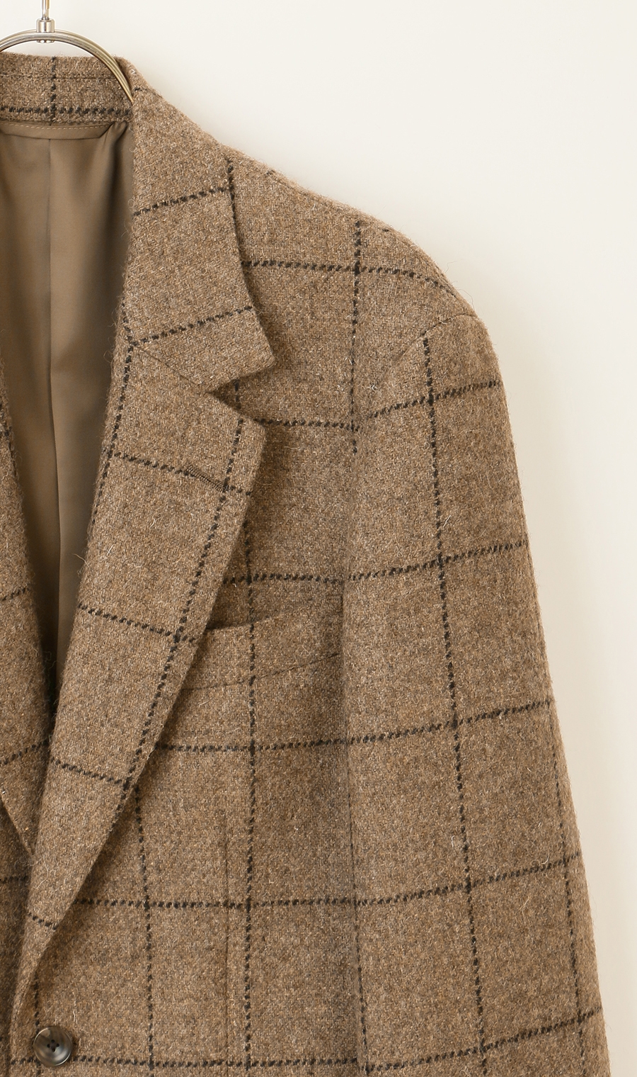 ノッチドラペル2ボタンジャケット《MARING&EVANS》 ベージュ M