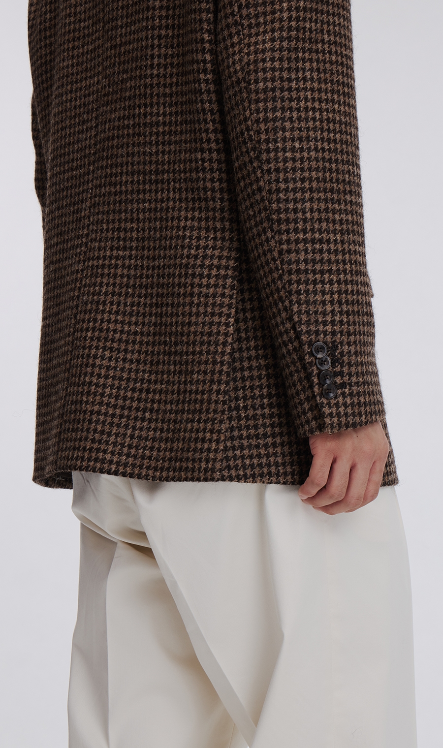 ノッチドラペル2ボタンジャケット《MARING&EVANS》 ブラウン L