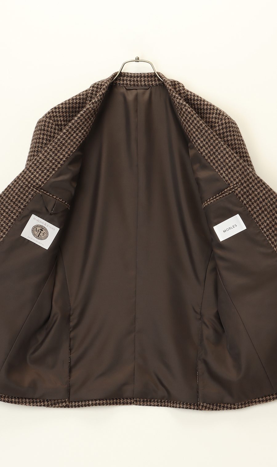 ノッチドラペル2ボタンジャケット《MARING&EVANS》 ブラウン L