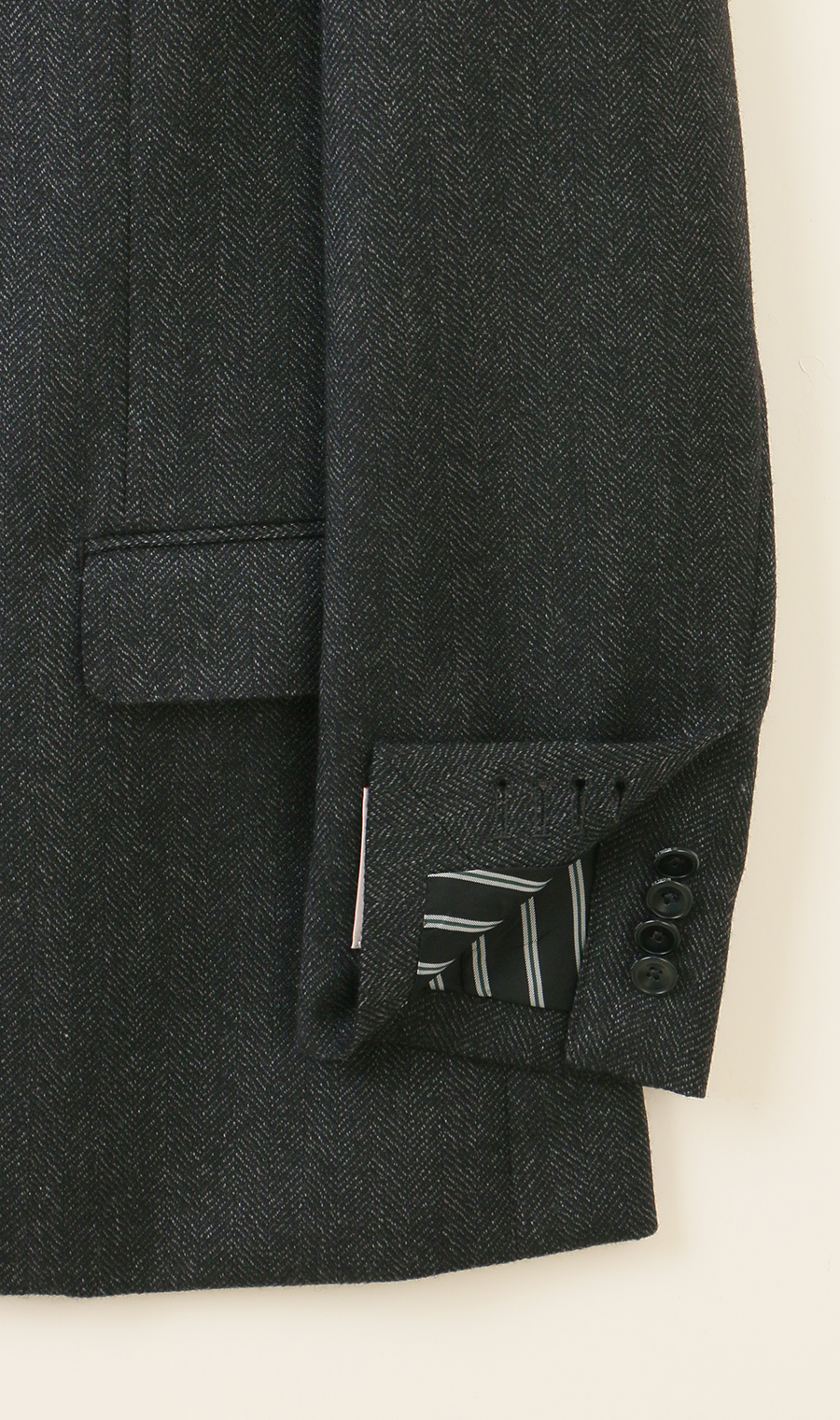 シングル2ボタンジャケット【MARING&EVANS】 チャコール S