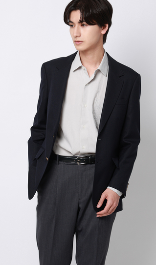 メタルボタンシングルブレザー【Super100’s】