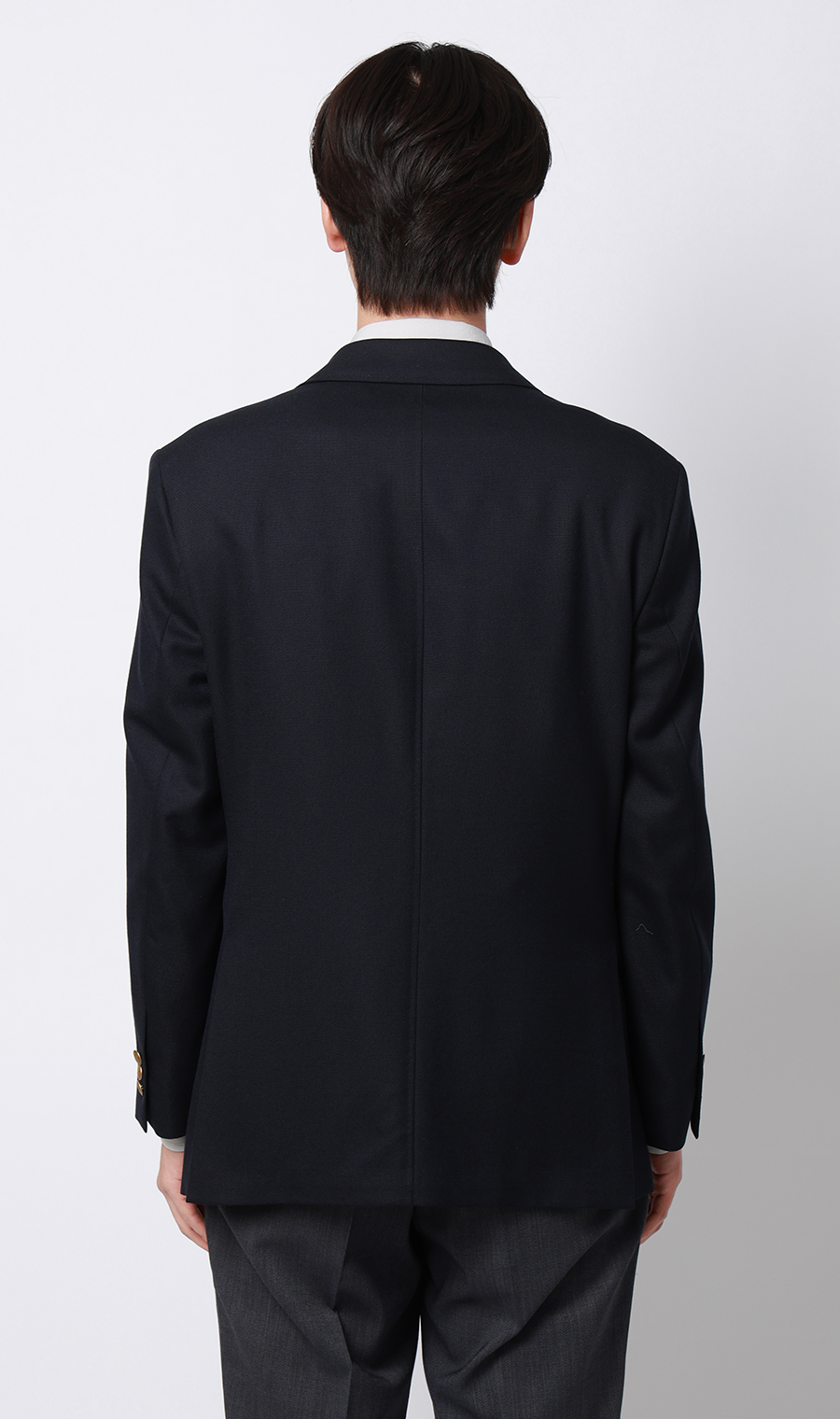 メタルボタンシングルブレザー【Super100’s】 ネイビー S