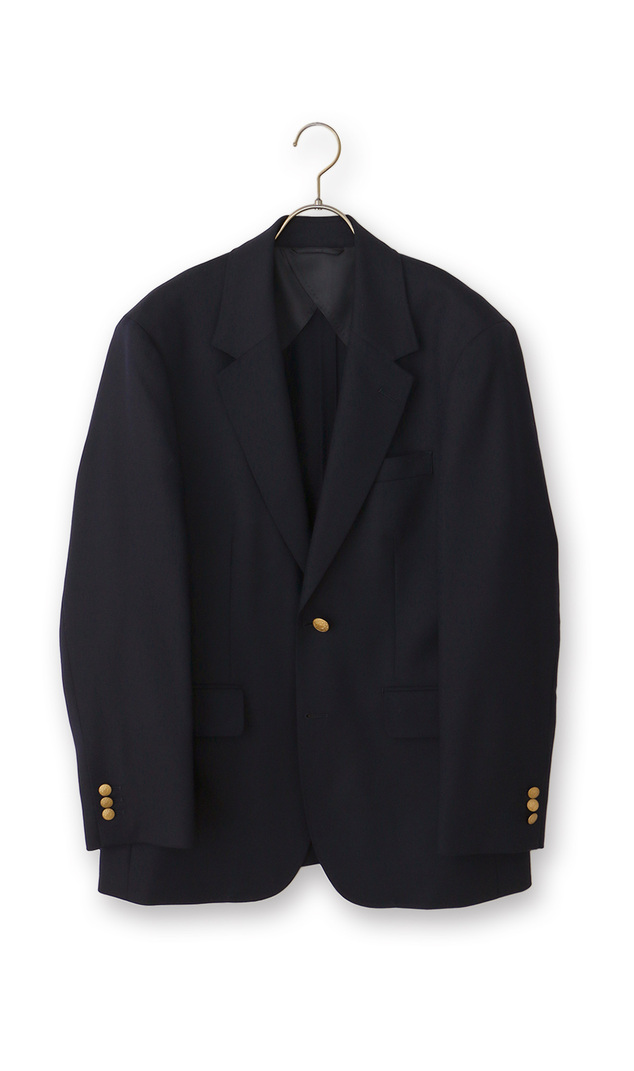 メタルボタンシングルブレザー【Super100’s】 ネイビー S