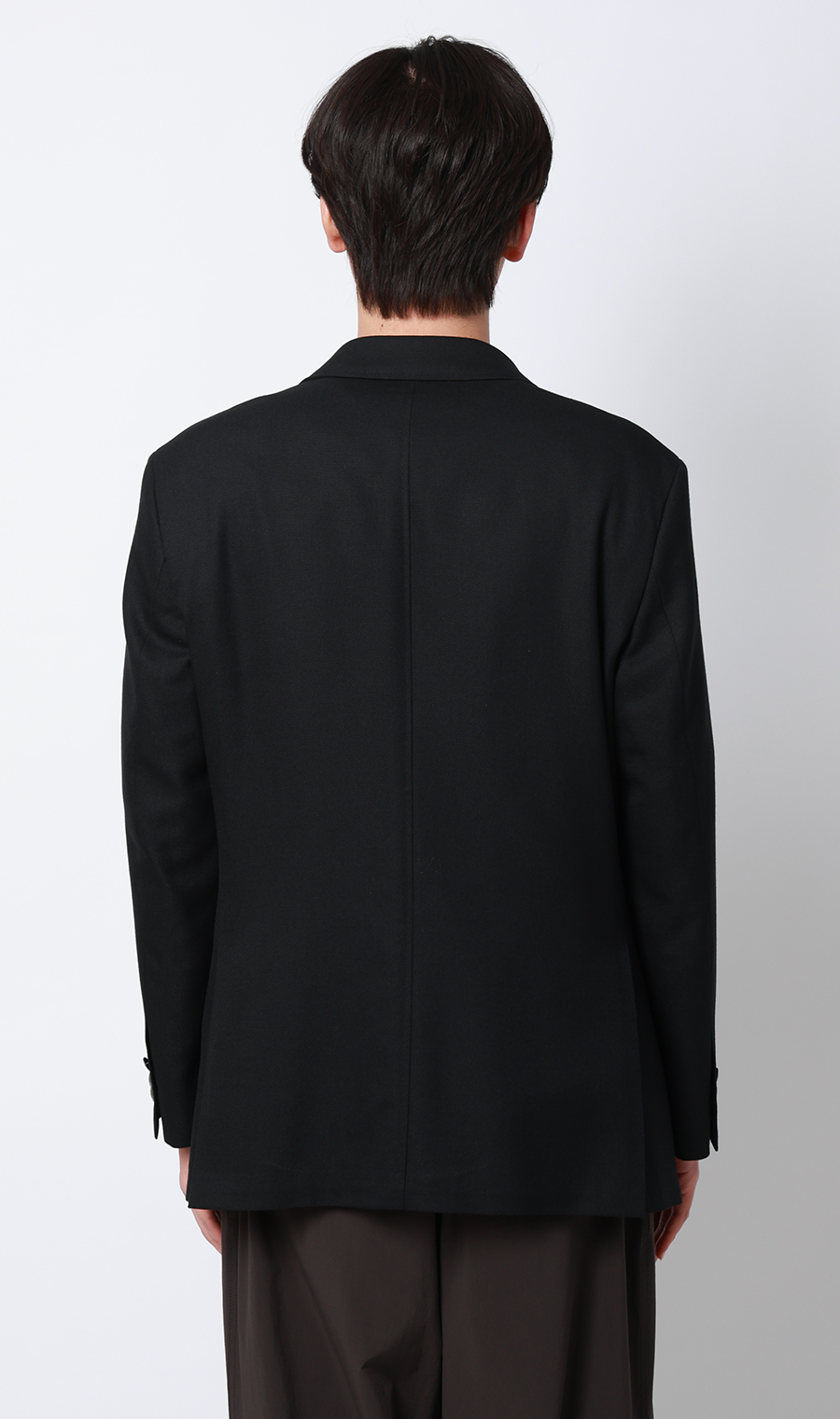 メタルボタンシングルブレザー【Super100’s】 ブラック S