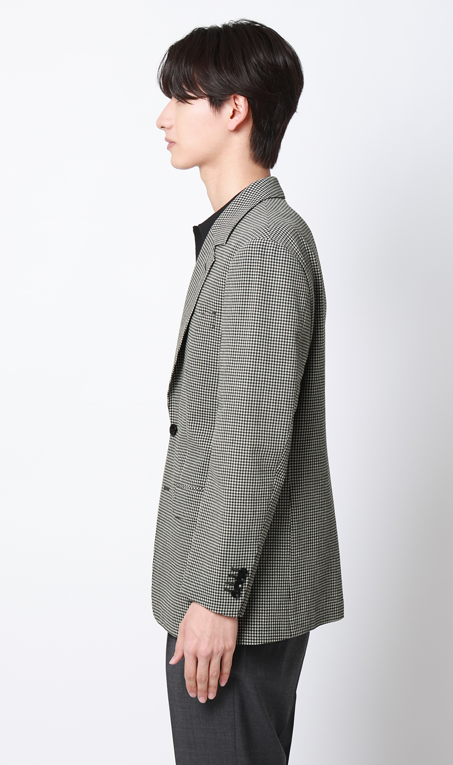 シングル2ボタンジャケット ブラック S