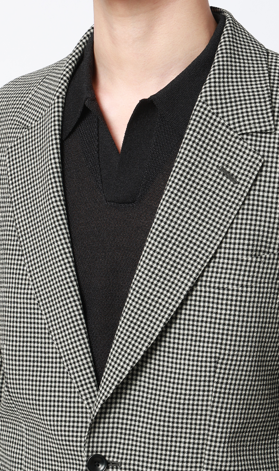 シングル2ボタンジャケット ブラック S