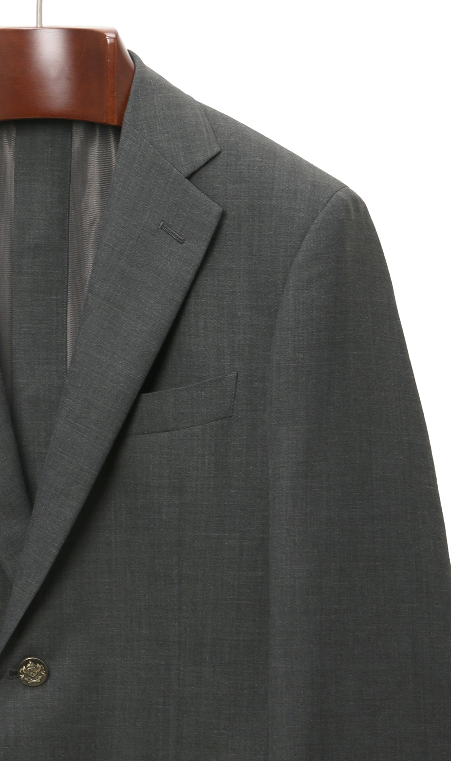 标准外套《金属钮扣》《口袋》灰色体型:A体 (标准型)，号数 (身高) :3号 (160cm)