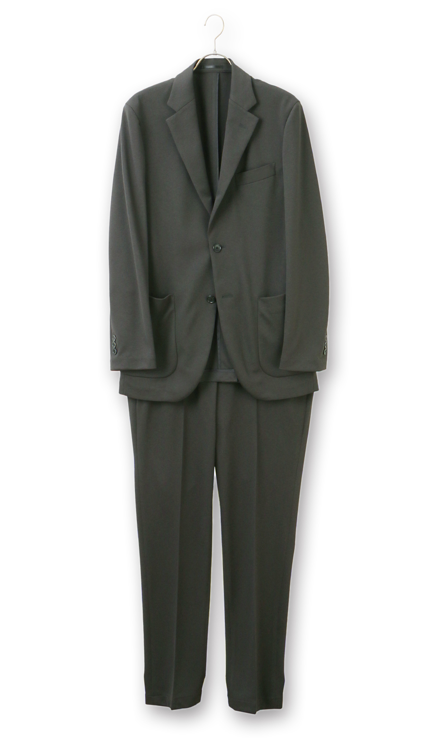 スタイリッシュスラックス【秒乾】【＃すごスラ】【セットアップ着用可】【裾上げ済み】 チャコール 76cm