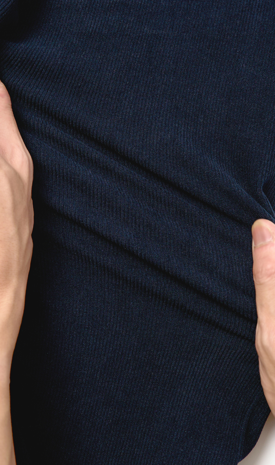 スタイリッシュスラックス【コーデュロイ】【セットアップ着用可】 ネイビー S