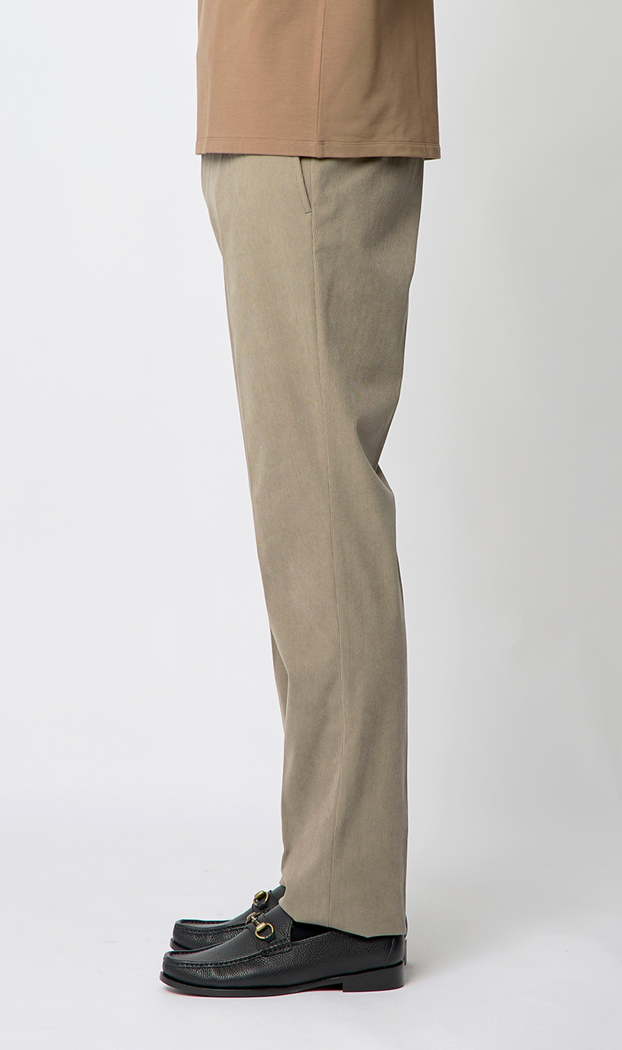 スタイリッシュスラックス【コーデュロイ】【セットアップ着用可】 ベージュ M