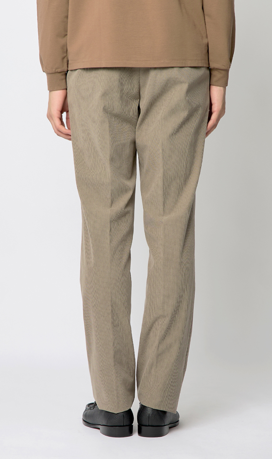 スタイリッシュスラックス【コーデュロイ】【セットアップ着用可】 ベージュ M