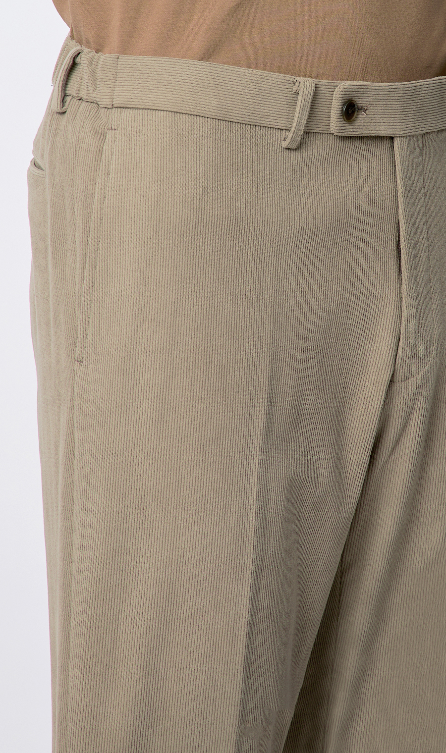 スタイリッシュスラックス【コーデュロイ】【セットアップ着用可】 ベージュ M