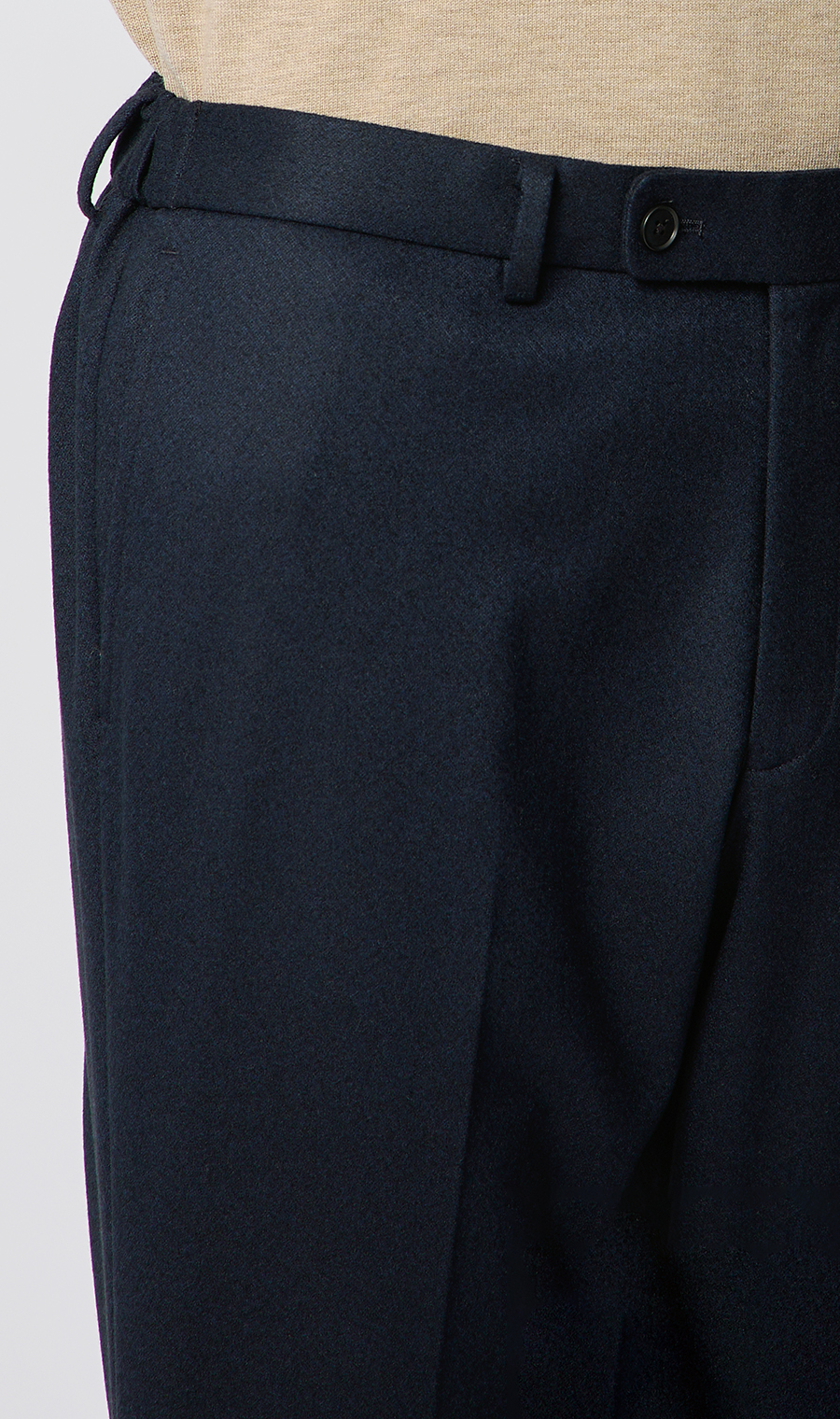 スタイリッシュスラックス【ACTIVE JERSEY】【セットアップ着用可】【裾上げ済み】 ネイビー M