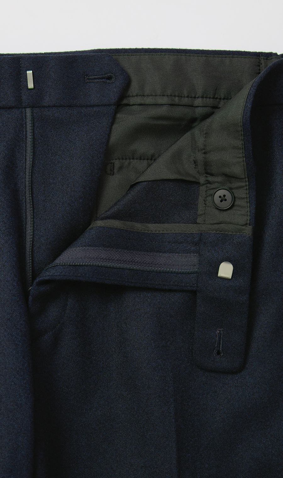 スタイリッシュスラックス【ACTIVE JERSEY】【セットアップ着用可】【裾上げ済み】 ネイビー M