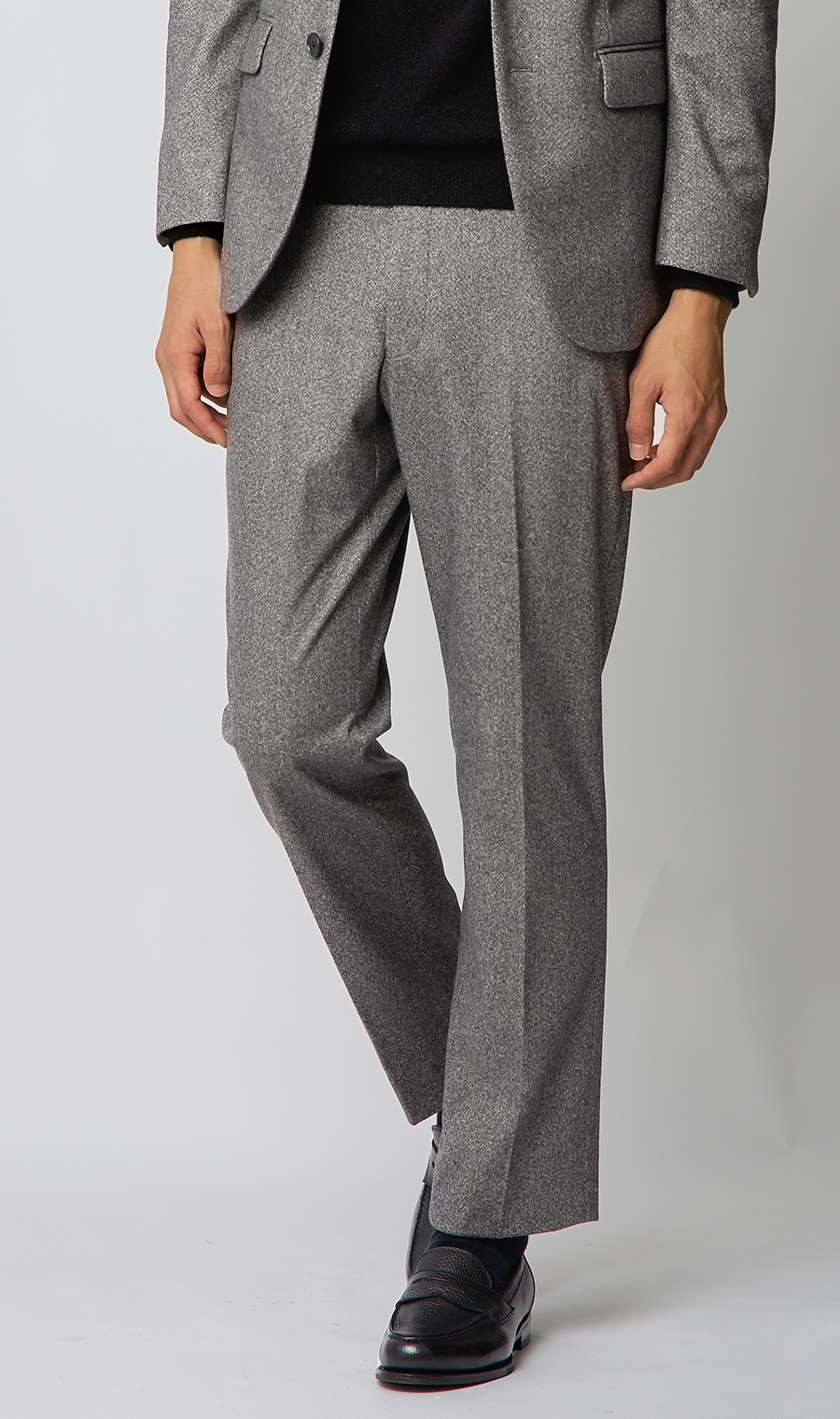 【新品未使用品】CARUO グレー スラックス ウエストゴム 46 COMME des GARCONS HOMME(コムデギャルソンオム) 80's side line