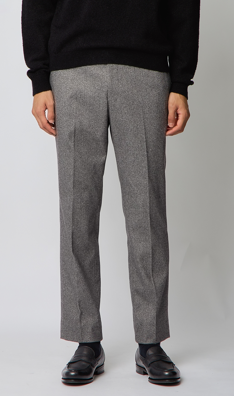 スタイリッシュスラックス【ACTIVE JERSEY】【セットアップ着用可】【裾上げ済み】 グレー M