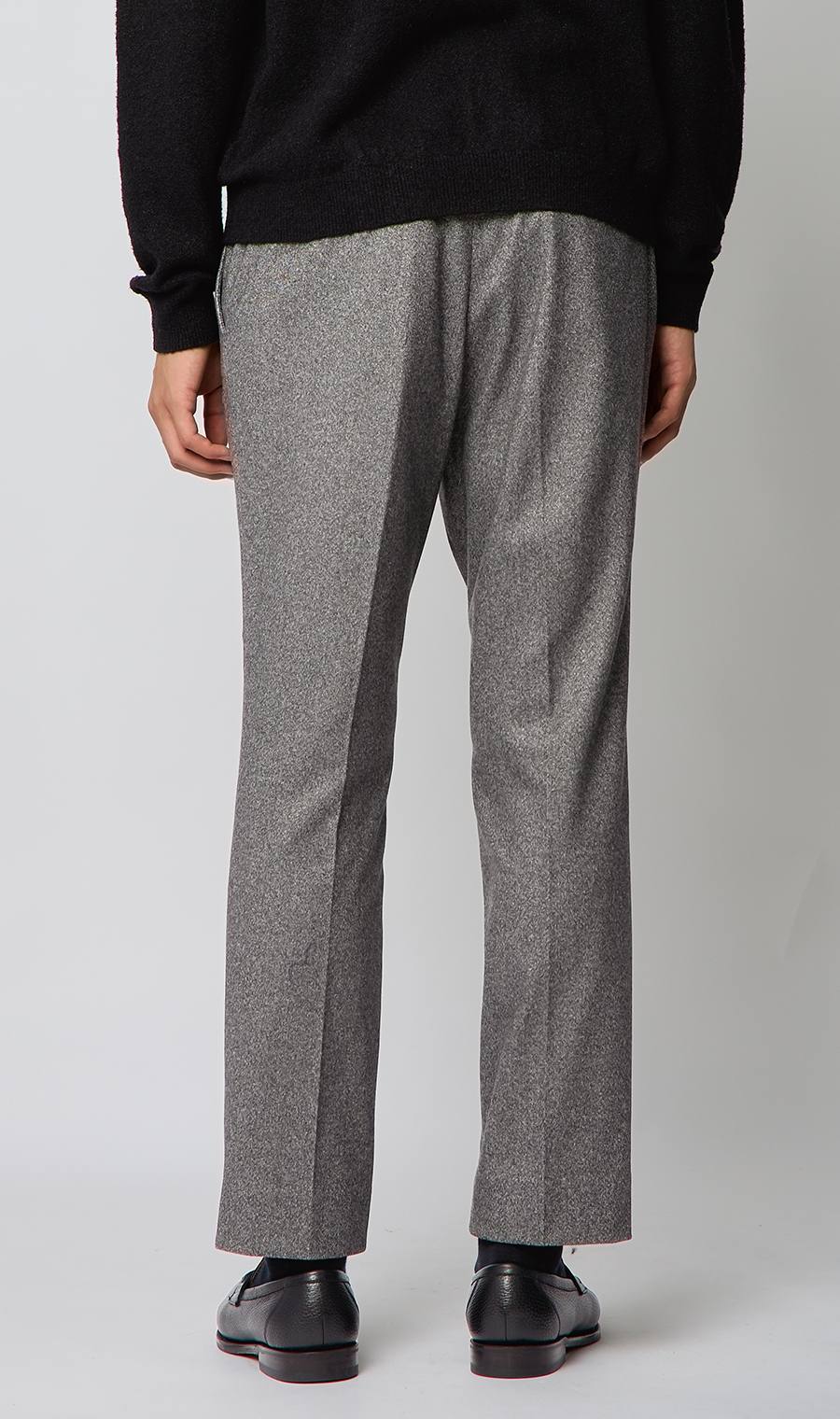 スタイリッシュスラックス【ACTIVE JERSEY】【セットアップ着用可】【裾上げ済み】 グレー M