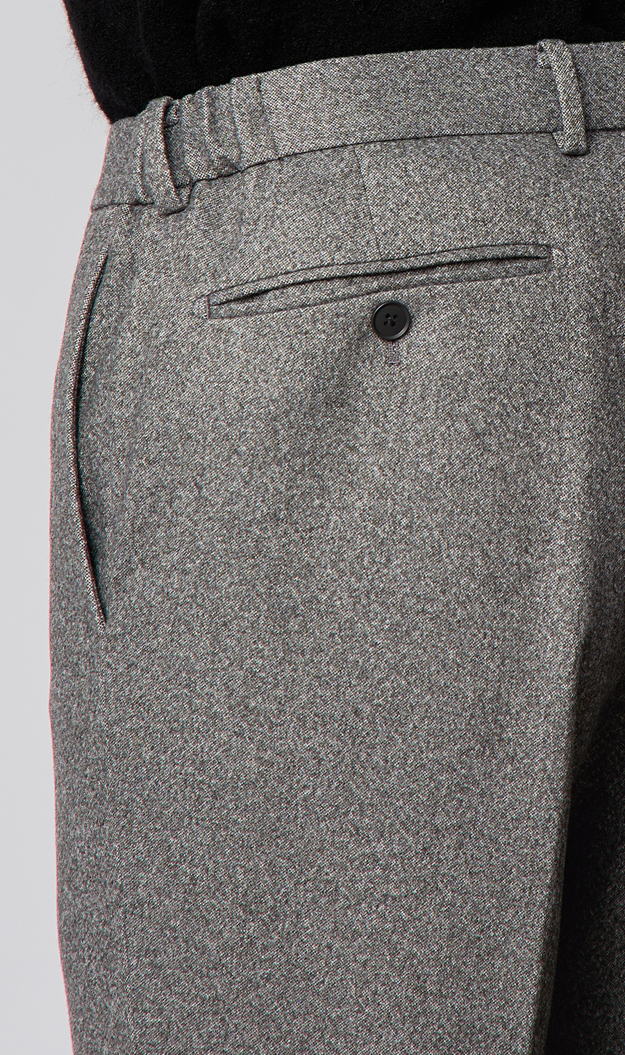 スタイリッシュスラックス【ACTIVE JERSEY】【セットアップ着用可】【裾上げ済み】 グレー M