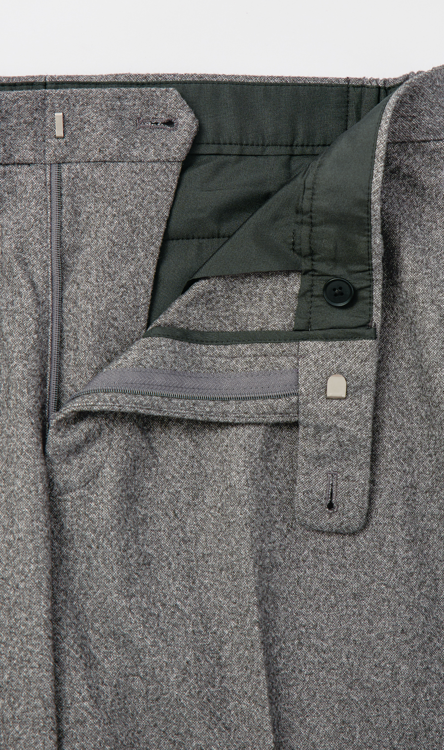 スタイリッシュスラックス【ACTIVE JERSEY】【セットアップ着用可】【裾上げ済み】 グレー M