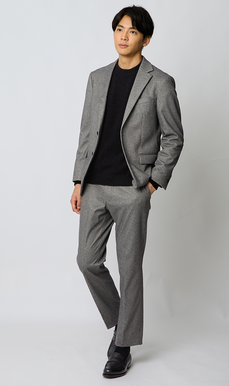 スタイリッシュスラックス【ACTIVE JERSEY】【セットアップ着用